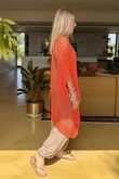 Made in Italy Seville Cotton Summer Knit Top Aperol